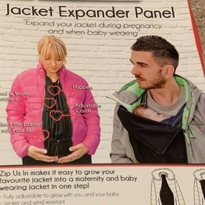 Zipusin jacket extender maternity + baby wearing